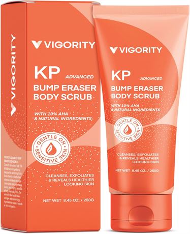 KP Bump Eraser Body Scrub, Body Exfoliating Scrub, Strawberry Legs Treatment