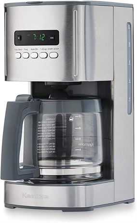 Kenmore Coffee Maker 12 Cup Drip Coffee Machine Programmable Aroma Control Glass