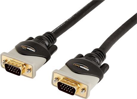 Amazon Basics VGA to VGA PC Computer Monitor Cable - 10 Feet (3 Meters)