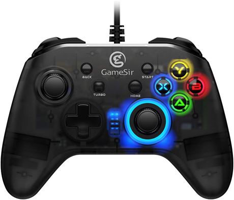 Wired PC Game Controller, GameSir T4w for Windows 7/8/8.1/10 with LED Backlight