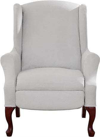 SureFit Ultimate Stretch Suede Wingback Chair Slipcover