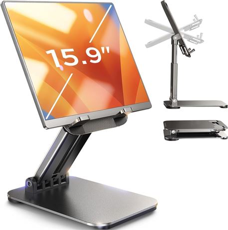 LISEN Tablet Stand for Desk, Adjustable iPad Stand Holder