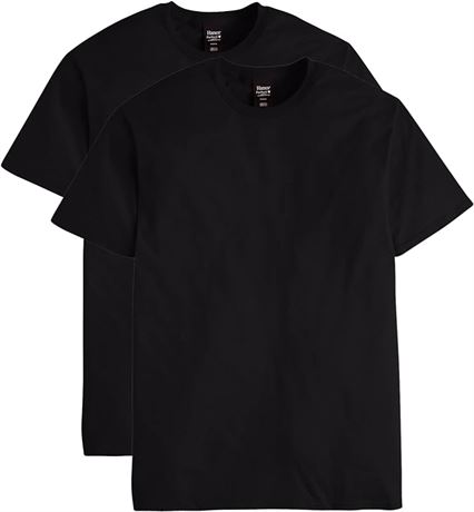 SMALL - Hanes Men's Nano Premium Cotton T-Shirt (Pack of 2)