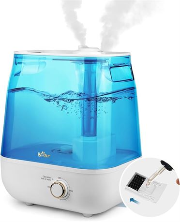Bear Humidifiers for Bedroom Large Room, 6L Easy to Clean Ultrasonic Cool Mist
