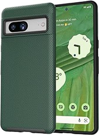 TOCOL for Google Pixel 7 Case, [Military Grade Drop Protection Alpine Green