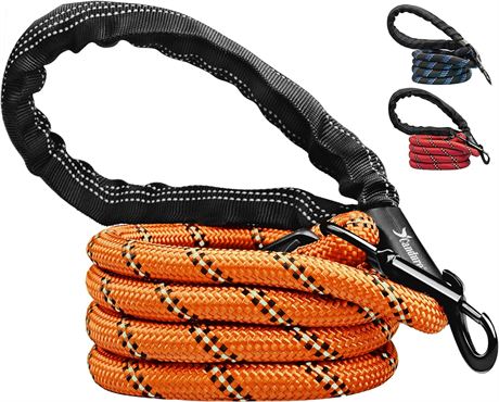 Candure Dog Leash for Large and Medium Dogs, 5 FT Reflective Rope Leash