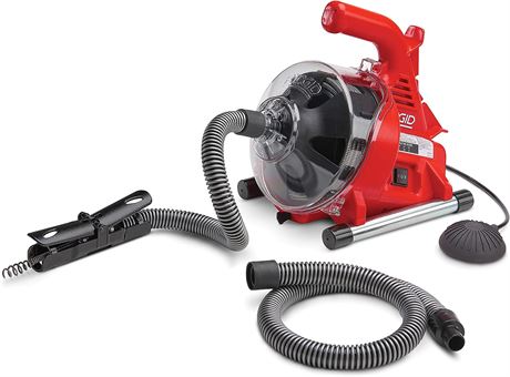 RIDGID PowerClear 120-V Drain Cleaning Machine Kit for Tubs, Showers, and Sink