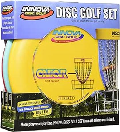 Innova Disc Golf Set – Driver, Mid-Range & Putter, Comfortable DX Plastic,
