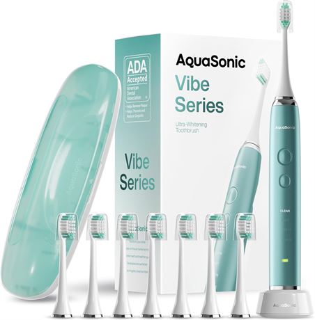 Aquasonic Vibe Series Ultra-Whitening Toothbrush – ADA Accepted Power Toothbrush