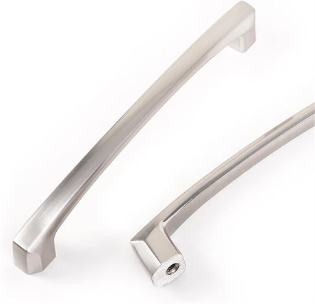 COTYKILEY 10 Pack 5Inch(128mm) Brushed Satin Nickel Kitchen Cabinet Handles
