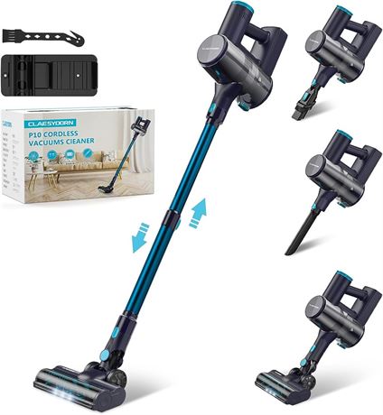Claesydorn Cordless Vacuum Cleaner, Powerful Suction, Missing Charger