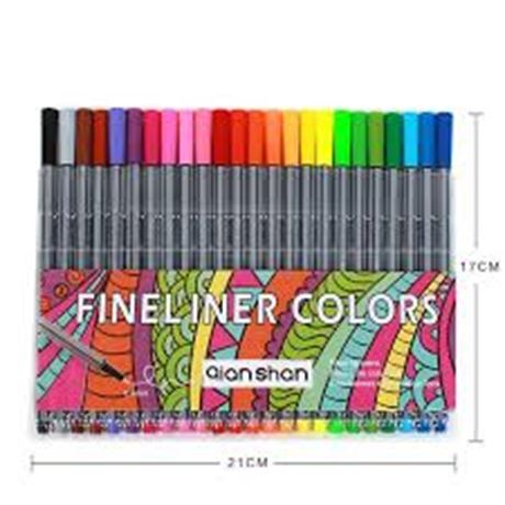 24 Colors School Gel Pen Set Micron Line Sketch Gelpen Colored 0.4mm Coloring