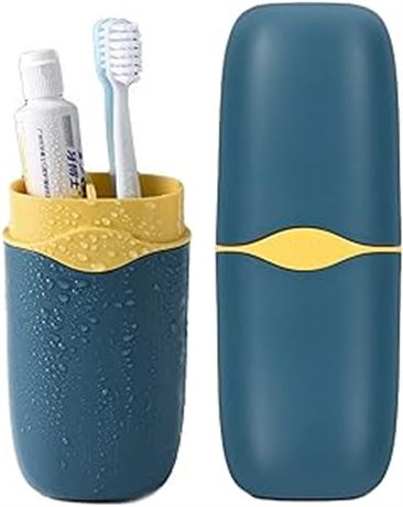 Detachable Travel Toothbrush Holder, Portable Toothbrush Case 3 in 1 Toothpaste