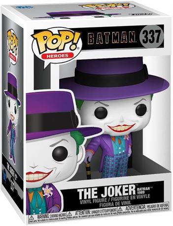 Funko Pop! Heroes:Batman 1989-Joker with Hat (styles may vary)