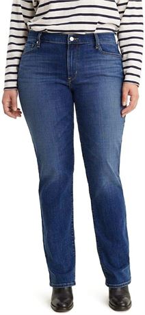 18W - Levi's Women’s Classic Straight Jeans (Standard and Plus)