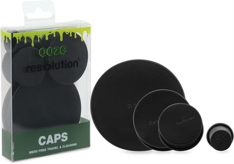 Ooze Resolution Glass Cleaner Caps (1 Large, 2 Small)