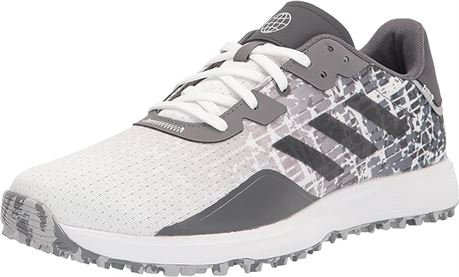 13- adidas Men's S2G Wide Spikeless Golf Shoes, Footwear White/Grey Three/Grey