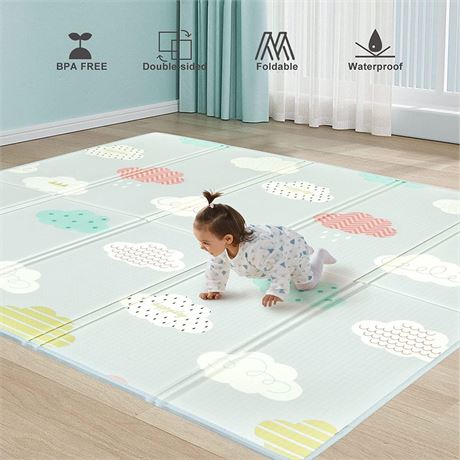 71x59 inch Uanlauo Baby Play Mat XPE MATL Play Mat for Baby, Foldable
