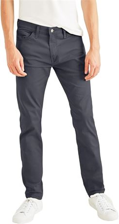 34W x 30L Dockers Men's Slim Fit Jean Cut All Seasons Tech Pants, Steelhead