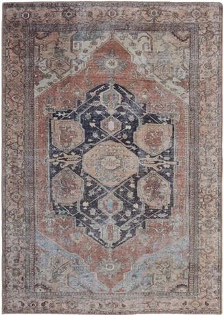 2' x 3' - Percy Transitional Medallion Area Rug