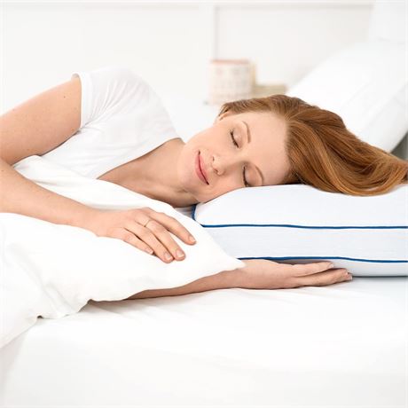 Sleep Innovations Cooling Gel Ventilated Memory Foam Pillow, Standard Size