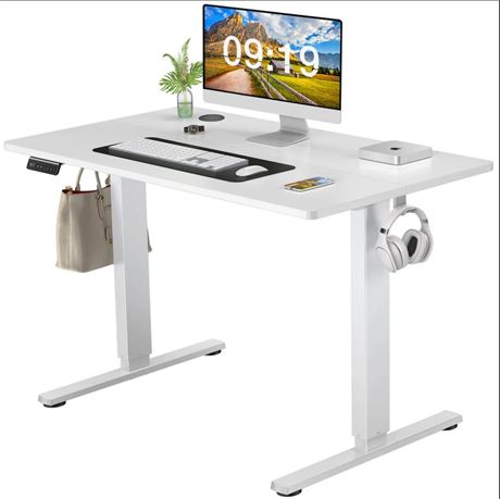 Electric Height Adjustable Standing Desk,Sit to Stand Ergonomic Computer Desk