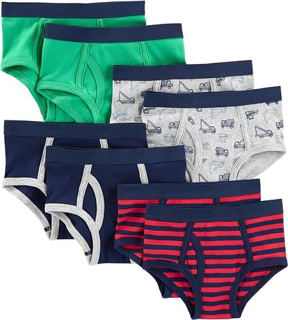 Size: 4-5 Simple Joys by Carter's Boys 8-Pack Underwear