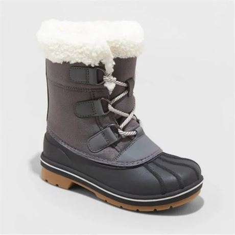 Kids Size 5 Winter Boots Cat & Jack Grey
