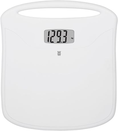 Weight Watchers Digital Portable Scale with Handle, 3.3 lb, White