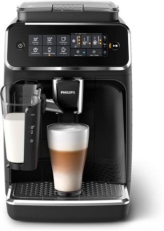 Philips 3200 Series Fully Automatic Espresso Machine, LatteGo Milk Frother