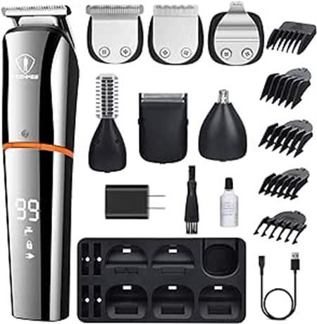 Ceenwes Beard Trimmer for Men 6 In 1 Hair Clippers Cordless Waterproof