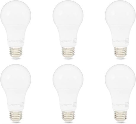 Basics 100W Equivalent, Soft White, Dimmable, 10,000 Hour Lifetime, A19 LED