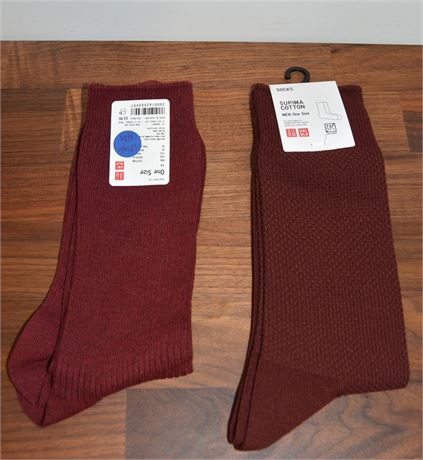 2 One Size  Mens UNI QLO Socks