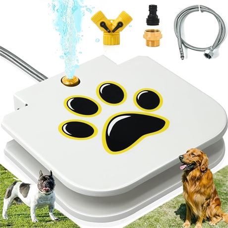 Dog Water Fountain Outdoor Drinking Water Toy for Large Dogs