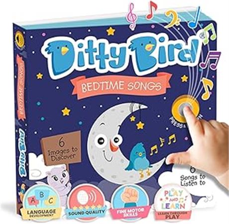Ditty Bird Musical Books for Toddlers | Bedtime Sound Book | Twinkle Twinkle