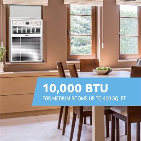Perfect Aire Slider Air Conditioner Window A/C - Casement, Gray, 10000 Btu