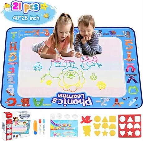 Luckades Toys for 3-10 Year Old Boys Girls,Kuluo Water Drawing Mat for Kids