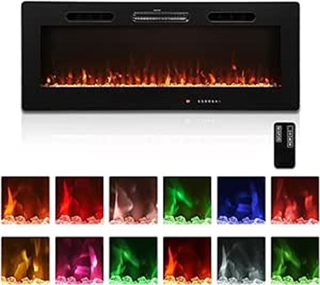 Homedex 50" Electric Fireplace, Electric Fireplace