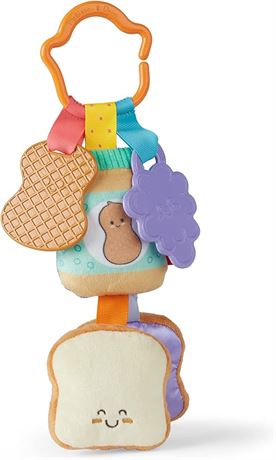 Melissa & Doug Multi-Sensory PB&J Take-Along Clip-On Infant Toy Small