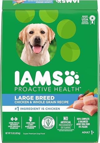 12.35 KG  IAMS Proactive Health Dog Food Dry Adult Large Breed