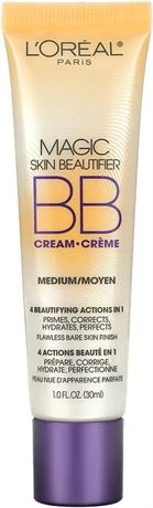 L’Oréal Paris Skin Beautifier Magic BB Cream, 4-in-1 Ultra-Light Lotion, Medium