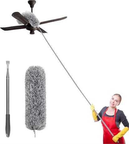 SetSail Microfiber Duster with Extension Pole 110 inch Extra-Long Dusters