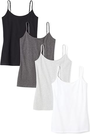 MED -  Essentials Women's Slim-Fit Camisole, Pack of 4