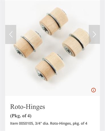 4 x 3/4” Wood Blind Pivot Hinges (Roto-Hinge)