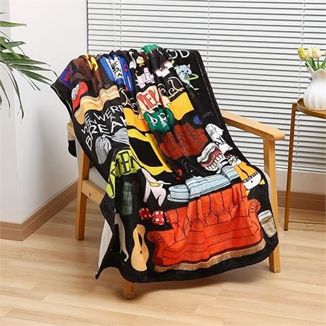 Friends Blanket Friends TV Show Flannel Plush Warm Throw Blanket for Sofa Bed