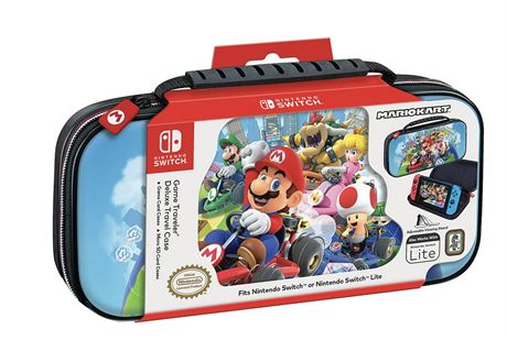 Mario Kart Edition, Nintendo Switch, Game Traveler Deluxe Video Game Travel Case