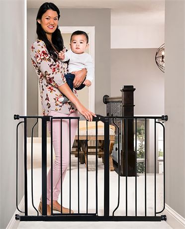 Regalo Easy Step 49-Inch Extra Wide Baby Gate, Includes 4-In and 12-In Extension