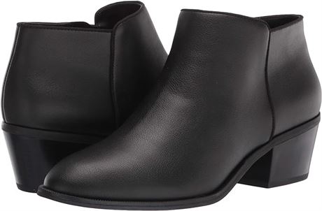 Size 10 Essentials Women's Microsuede Ankle Boot, Black