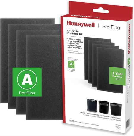 Honeywell HRF-A300 1 Year Pre-Filter Kit for Extra Large Room HPA300 Series HEPA