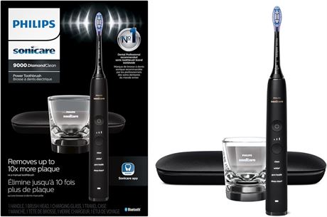 Philips Sonicare Diamond Clean 9000 Rechargeable Electric Toothbrush, Black